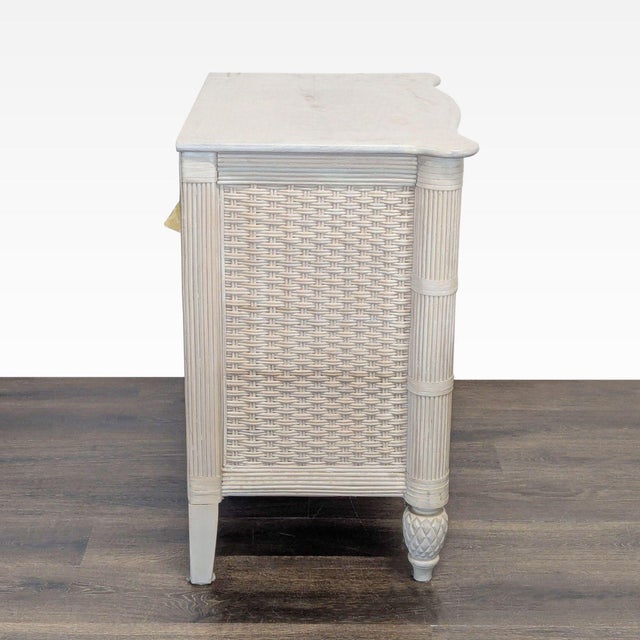 1990s Vintage Lexington Furniture Three Drawer Bachelor Chest/Nightstand For Sale - Image 5 of 9