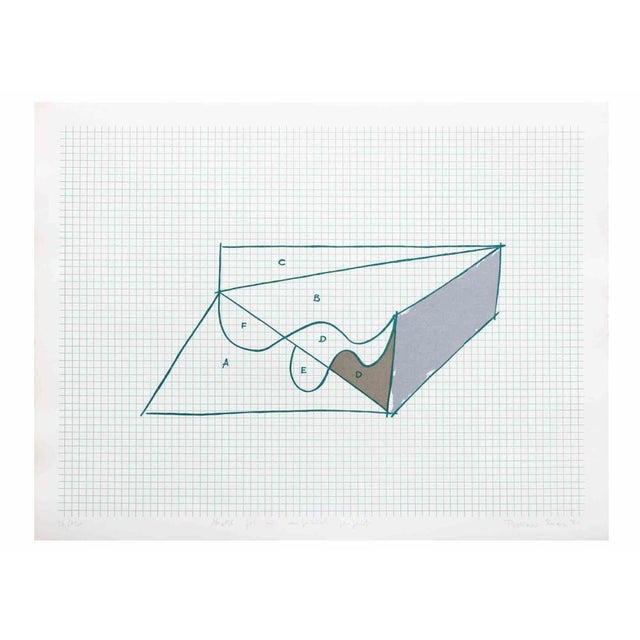 Lithograph realized by Costantino Persiani in 1971. Limited Edition of 120. Excellent condition. This piece is attributed...