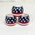 Vintage Americana Arts & Crafts Boho Chic Painted Wood Flag Motif Napkin Rings - Set of 6 - 4th of July For Sale - Image 9 of 14