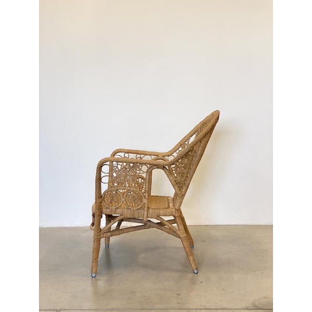 Wicker Lounge Set, 1980s, Set of 4 For Sale - Image 14 of 18