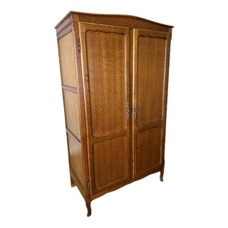French Louis XVI Wardrobe in Oak For Sale