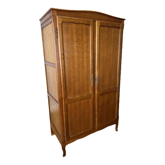 French Louis XVI Wardrobe in Oak For Sale