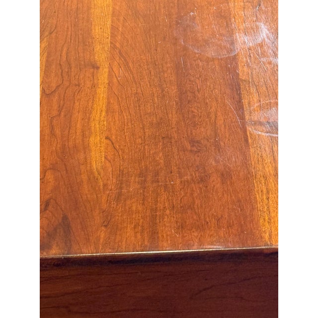 Vintage Lexington Bob Timberlake Cherry Two-Drawer Side Table / End Table - Solid Wood, 26"w X 17"d X 25"h For Sale - Image 10 of 10