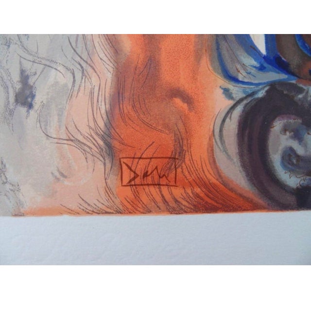 Surrealism Salvodor Dali's 'The Apparition of Dis (The Ghost Spoken Of)" From Inferno, Canto 34 For Sale - Image 3 of 5