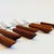 Mid 20th Century Mid Century Modern Stainless Steel With Wood Handles Cocktail Forks - Set of 9 For Sale In San Francisco - Image 6 of 6
