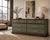 Restored 1960s American Solid Wood Dresser With Frameless Beveled Mirror | Old Chapel Sagewood™ Finish For Sale In Los Angeles - Image 6 of 7