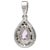 An exquisitely feminine tourmaline stone is the charming centerpiece of this lovely white gold pendant. Glittering...