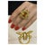 Late 20th Century Bochic “Orient” Vintage Citrine, Peridot & Rhodolite Ring Set In 18K Gold & Silv For Sale - Image 5 of 16