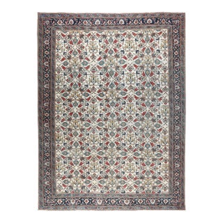 Vintage Turkish Hereke Rug, Hand-Knotted Fine Wool on Cotton With All-Over Traditional Motifs -6' 5'' X 8' 9'' For Sale