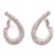 14 Karat White Gold Latch Back Earrings With .50 Total Diamond Weight For Sale - Image 9 of 12