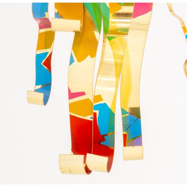 Dorothy Gillespie "Royal Color and Shadow a and B" Enameled Metal Sculpture, 2000 For Sale - Image 12 of 14