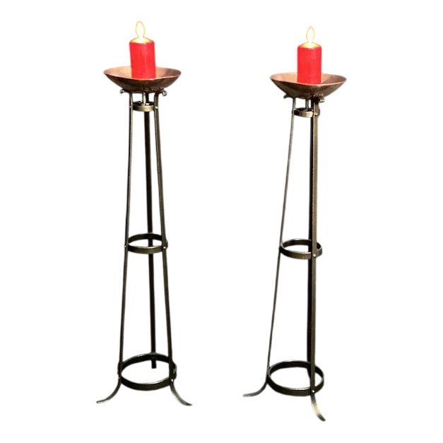 Art Deco Torcheres, 1930s, Set of 2 For Sale