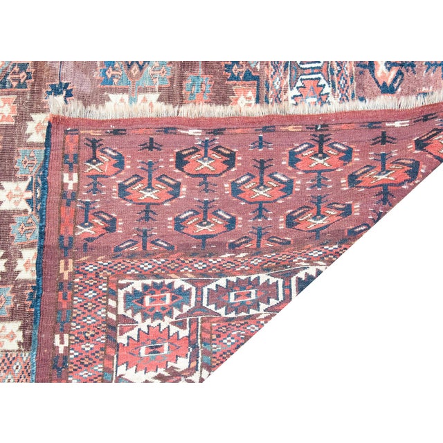 Early 20th Century Persian Turkmen Rug For Sale - Image 13 of 14