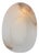 Kelly Wearstler for Visual Comfort Signature Esculpa 14" Rounded Wall Light in Alabaster and Polished Nickel For Sale