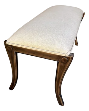 Early 21st Century Art Deco Revival Upholstered Bench by Kreiss Collection Furniture.