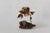 Brass Mid-Century Modern Brutalist Metal Owl Burl Wood Base Sculpture in the Style of Curtis Jere For Sale - Image 8 of 9