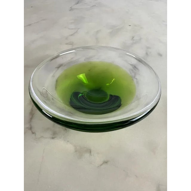 Italian Murano Submerged Glass Ashtray, 1970s For Sale - Image 4 of 13