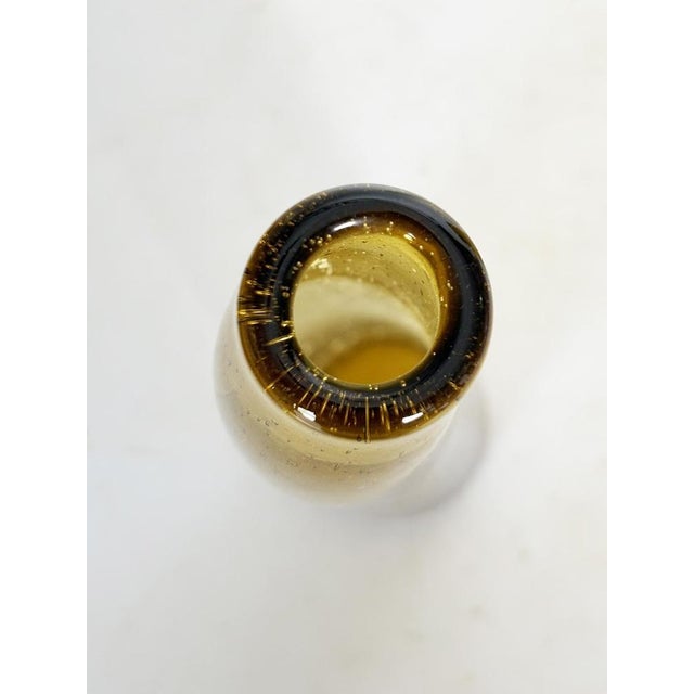 Gold Vases in Art Glass from the Biot Factory, France, 1980s, Set of 2 For Sale - Image 8 of 10