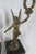 Metal Bronze Statuettes on Marble Bases, Set of 2 For Sale - Image 7 of 10