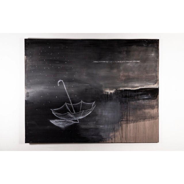 Philip Lorenz, Still Life Composition, 2004, Chalk, Ink & Acrylic on Canvas For Sale - Image 10 of 10