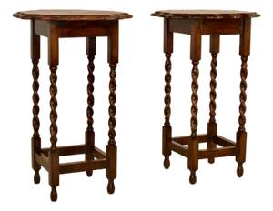 Pair of Edwardian Oak Side Tables, Circa 1900