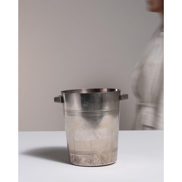 Silver Mid 20th Century Belgium Silver Ice Bucket For Sale - Image 8 of 15