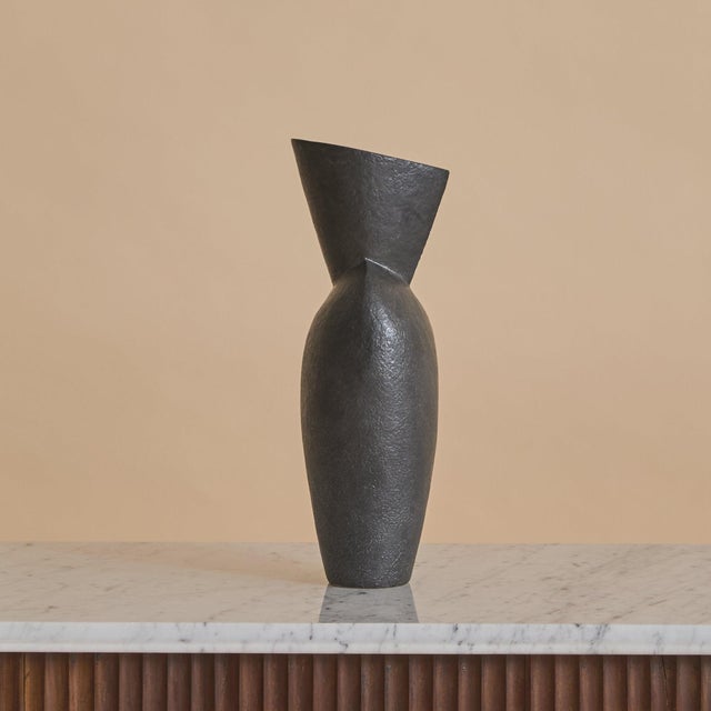 Modern Contemporary French Ceramic Vase by André Bloch For Sale - Image 3 of 8