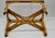 1950s Bamboo Bentwood Rattan Strand Glass Top X Base Console Accent Table For Sale In Cincinnati - Image 6 of 11