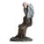 Brass Parrot Figurine – 6.7" Gray Bird Sculpture on Wooden Branch For Sale