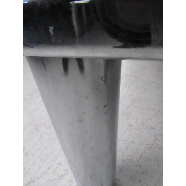 Metal Set of Vintage Modern Tubular Chrome Tables For Sale - Image 7 of 11