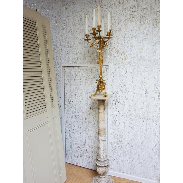 Magnificent French Empire Neoclassical Candelabra “Retour d’Egypte” A very attractive large French Empire Candelabra in...