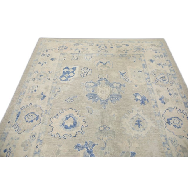 Early 21st Century Modern Turkish Oushak Rug 6'1" x 8'9" For Sale - Image 5 of 7