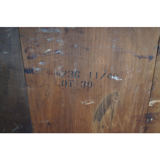 Vintage Art Deco Waterfall Walnut Chifferobe Secretary Desk Dresser Armoire For Sale - Image 18 of 18