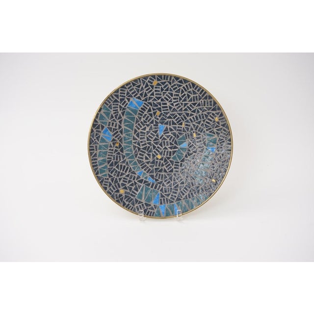 Mid-Century Mosaic Bowl or Wall Plate by R. Zimmermann for Ritter, 1950s For Sale - Image 4 of 9