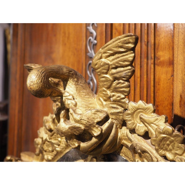 Gold 18th Century French Parecloses Giltwood Mirror, the Pelican in Her Piety For Sale - Image 8 of 15
