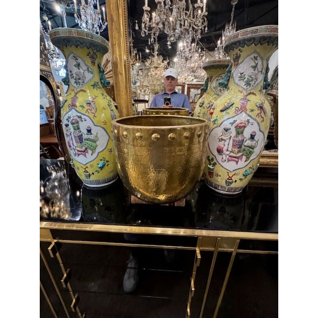 Vintage English Brass Jardinere For Sale In Dallas - Image 6 of 6