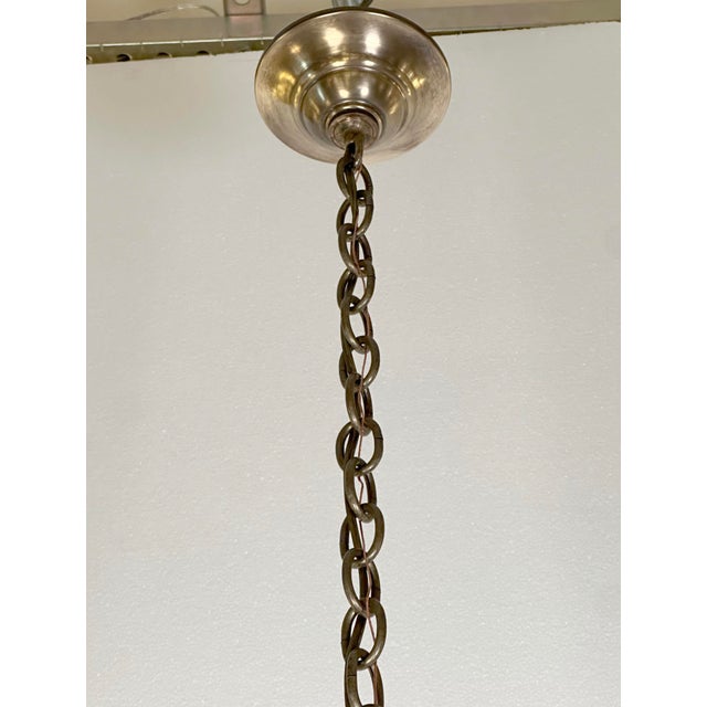 Mid 20th Century Turkish Style Red Slag Glass Pendant Light For Sale - Image 11 of 11