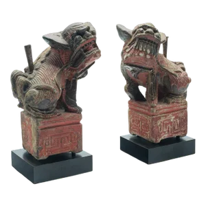 1900s Pair of Antique Victorian Oriental Incense Burners