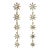 Syna Yellow Gold Sun Earrings with Diamonds, a Pair For Sale