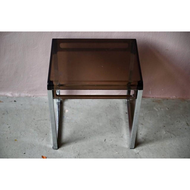 Side Table attributed to Marc Berthier, 1970s For Sale - Image 10 of 15