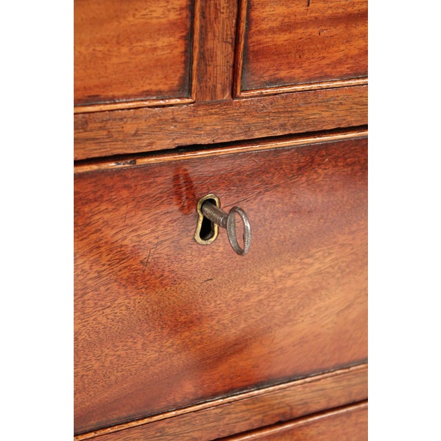 Wood Late 18th Century George II Mahogany Chest of Drawers For Sale - Image 7 of 12