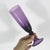 Vintage Pair of Amethyst Champagne Glass Flutes Plum Purple For Sale - Image 4 of 8