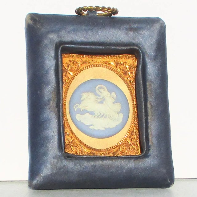 1920s Vintage Wedgwood Charoit in Silk Framed Mounts For Sale - Image 5 of 5