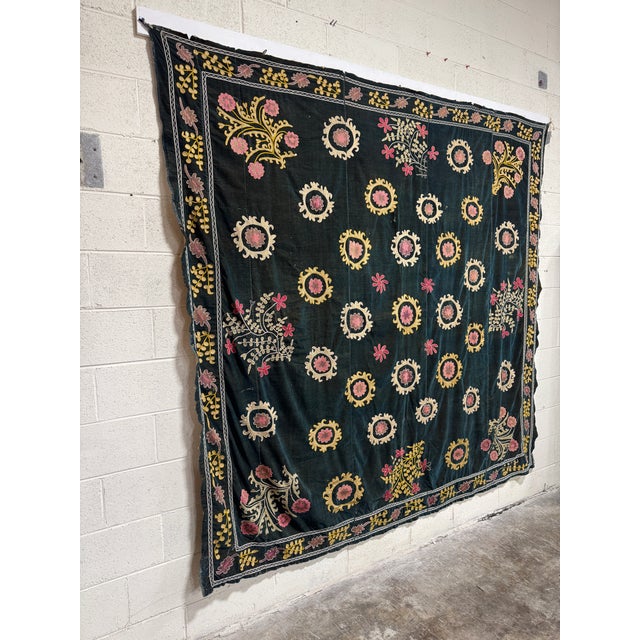 Textile Antique Suzani Uzbekistan For Sale - Image 7 of 9