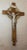 Religious Large Vintage Church Used Wood Brass Ceremonial Processional Crucifix Cross For Sale - Image 3 of 13