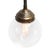 Vintage Clear Glass, Brass and Cast Iron Sconces For Sale - Image 4 of 6