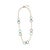 18k Yellow Gold Black Onyx & Turquoise Circle Pendant Necklace, Italy For Sale In New York - Image 6 of 8