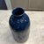 This large navy vase is great for fresh florals or dried.