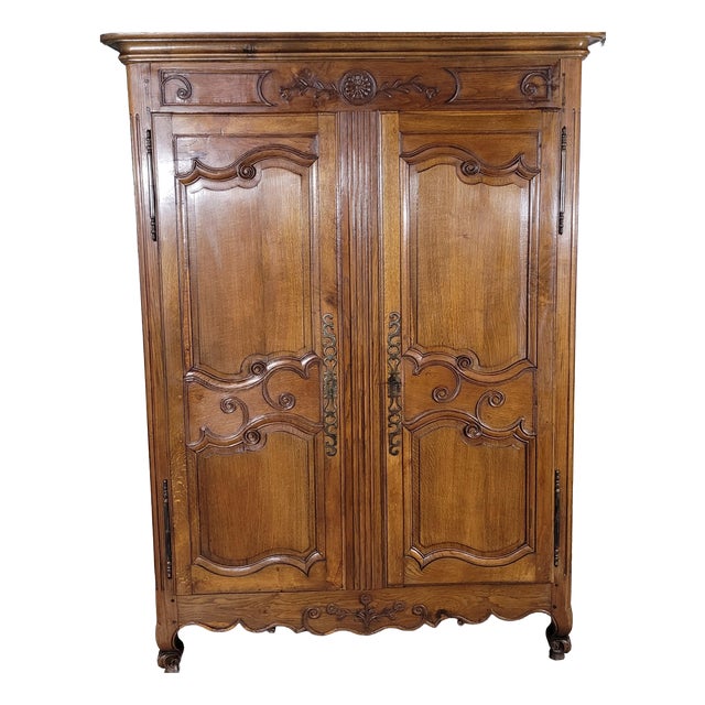Small Louis XV Oak Wardrobe For Sale