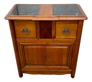 Small Antique Cherry Wood Entryway Sideboard, 1970s